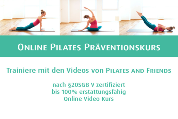 Online Pilates Präventionskurs - bis 100% erstattungsfähig